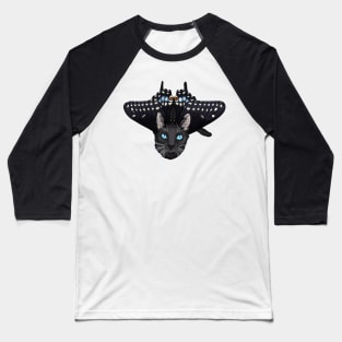 Eastern Black Swallowtail Flitter Kitty Baseball T-Shirt